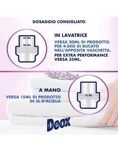 deox ammorbidente concentrato - 660ml - 33 lavaggi - lavanda: tuttocasashop.live: prodotti per bucato e tessuti