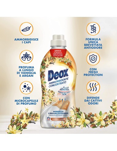 deox ammorbidente concentrato - 660ml - 33 lavaggi - vaniglia: tuttocasashop.live: prodotti per bucato e tessuti