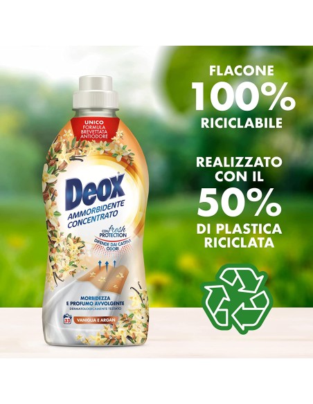 deox ammorbidente concentrato - 660ml - 33 lavaggi - vaniglia: tuttocasashop.live: prodotti per bucato e tessuti