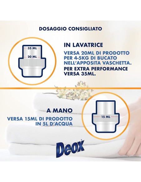 deox ammorbidente concentrato - 660ml - 33 lavaggi - vaniglia: tuttocasashop.live: prodotti per bucato e tessuti