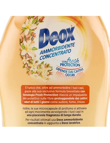 deox ammorbidente concentrato - 660ml - 33 lavaggi - vaniglia: tuttocasashop.live: prodotti per bucato e tessuti