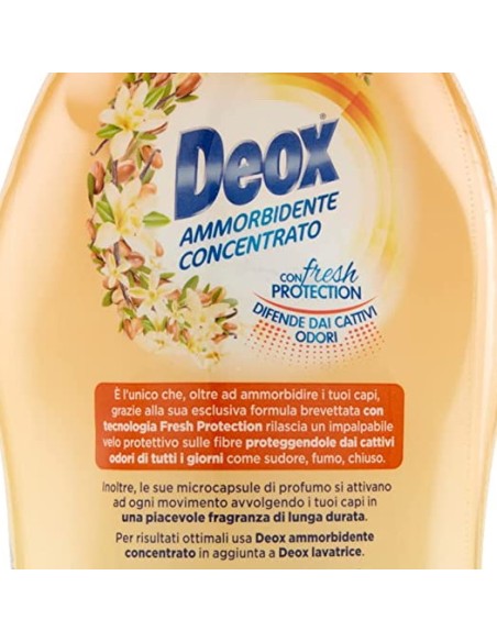 deox ammorbidente concentrato - 660ml - 33 lavaggi - vaniglia: tuttocasashop.live: prodotti per bucato e tessuti