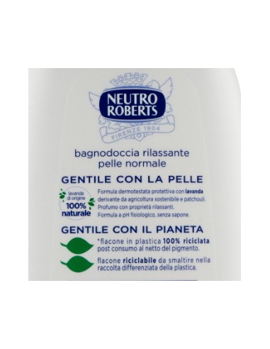 neutro roberts bagnodoccia - 450ml - rilassante con lavanda essenziale: tuttocasashop.live: igiene e cura della persona