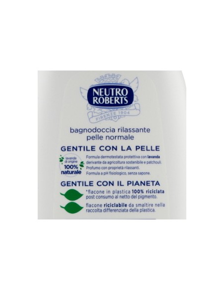 neutro roberts bagnodoccia - 450ml - rilassante con lavanda essenziale: tuttocasashop.live: igiene e cura della persona