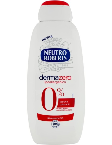 neutro roberts bagnodoccia 450ml - dermazero ipoallergenico - nichel tested: tuttocasashop.live: igiene e cura della persona