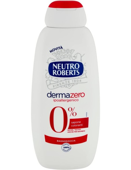 neutro roberts bagnodoccia 450ml - dermazero ipoallergenico - nichel tested: tuttocasashop.live: igiene e cura della persona