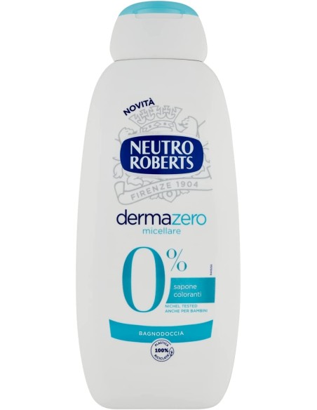 neutro roberts bagnodoccia - 450ml - dermazero - micellare - nichel tested: tuttocasashop.live: igiene e cura della persona