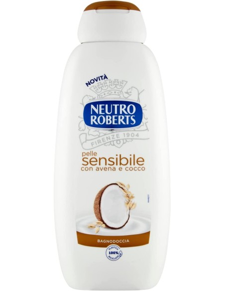 neutro roberts bagnodoccia - 450ml - pelle sensibile con avena e cocco: tuttocasashop.live: igiene e cura della persona