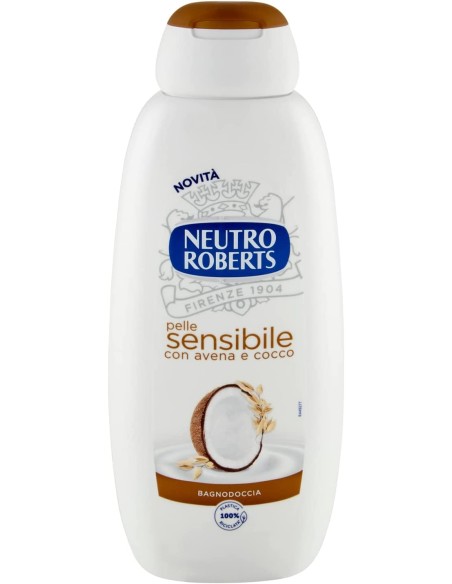 neutro roberts bagnodoccia - 450ml - pelle sensibile con avena e cocco: tuttocasashop.live: igiene e cura della persona