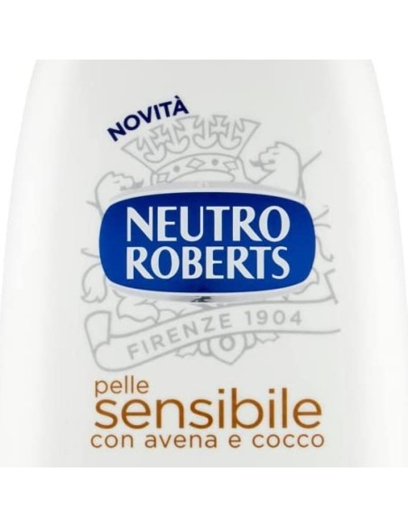 neutro roberts bagnodoccia - 450ml - pelle sensibile con avena e cocco: tuttocasashop.live: igiene e cura della persona