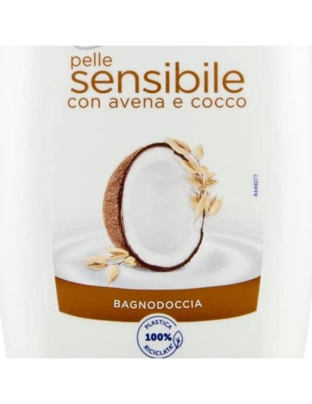 neutro roberts bagnodoccia - 450ml - pelle sensibile con avena e cocco: tuttocasashop.live: igiene e cura della persona
