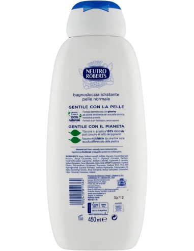neutro roberts bagnodoccia - 450ml - idratante con clicerina naturale: tuttocasashop.live: igiene e cura della persona