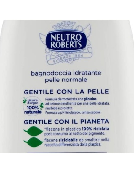 neutro roberts bagnodoccia - 450ml - idratante con clicerina naturale: tuttocasashop.live: igiene e cura della persona