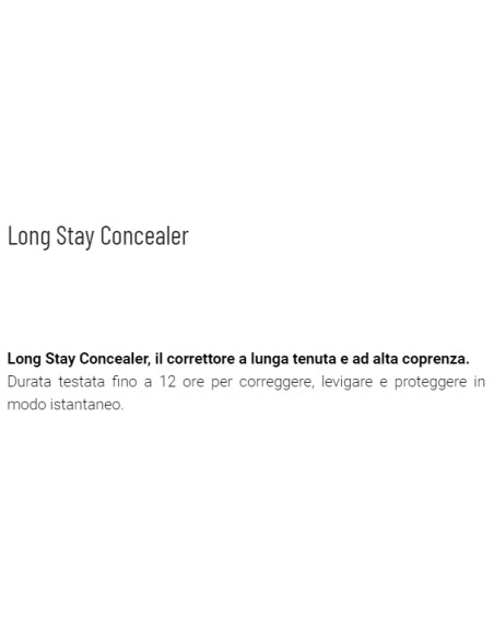 astra long stay concealer - correttore lunga tenuta - spf15 - 01 - ivory: tuttocasashop.live: igiene e cura della persona