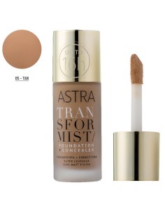 astra transformist fondotinta + correttore semi matt finish - 05 - tan: tuttocasashop.live: igiene e cura della persona