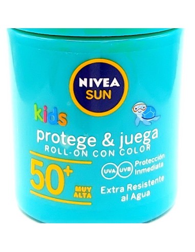nivea sun kids coloured roll-on 50ml - protect&care spf 50+ water resistant: tuttocasashop.live: igiene e cura della persona