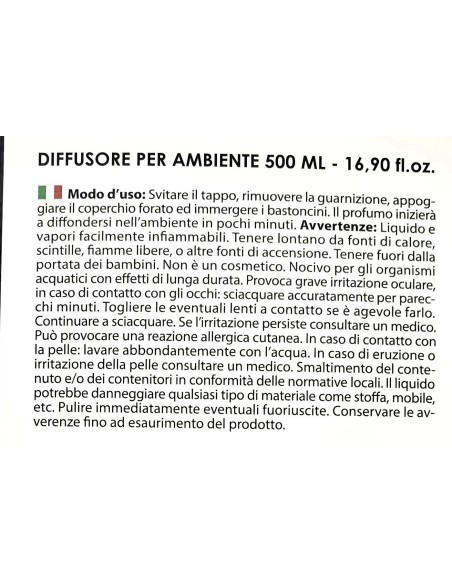 camomilla essenza profumo ambiente con bastoncini - 500ml - vaniglia: tuttocasashop.live: pulizia e cura della casa