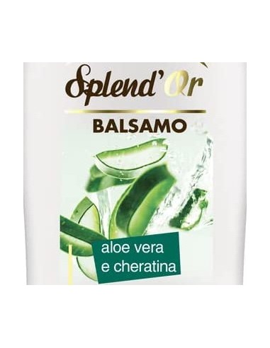 splend'or balsamo per capelli - 300ml - aloe vera e cheratina: tuttocasashop.live: igiene e cura della persona