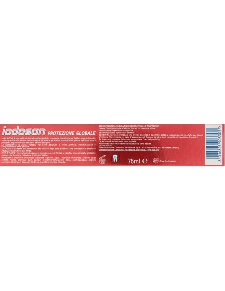 iodosan dentifricio 75ml - protezione globale anticarie e disturbi gengivali: tuttocasashop.live: igiene e cura della persona