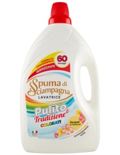 spuma di sciampagna detersivo lavatrice - 60 lavaggi - 3l - color: tuttocasashop.live: prodotti per bucato e tessuti