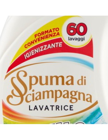 spuma di sciampagna detersivo lavatrice - 60 lavaggi - 3l - color: tuttocasashop.live: prodotti per bucato e tessuti