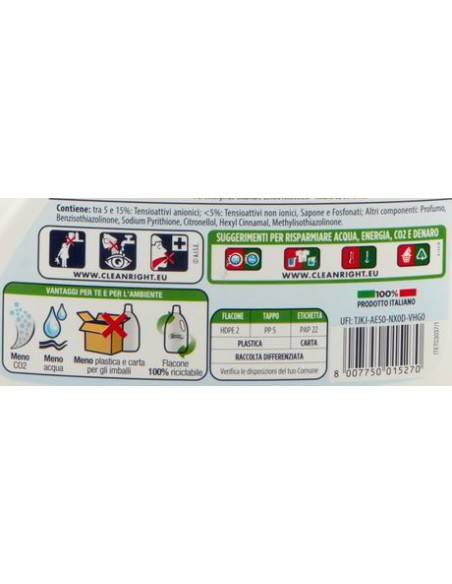 spuma di sciampagna detersivo lavatrice - 60 lavaggi - 3l - color: tuttocasashop.live: prodotti per bucato e tessuti