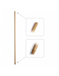 manico scopa legno 130cm - attacco universale a vite: tuttocasashop.live: pulizia e cura della casa