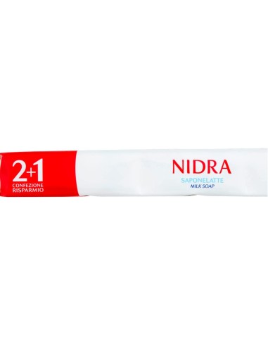 nidra sapone solido - 3 pezzi da 90 grammi - idratante - proteine del latte: tuttocasashop.live: igiene e cura della persona