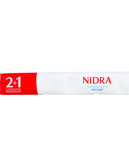 nidra sapone solido - 3 pezzi da 90 grammi - idratante - proteine del latte: tuttocasashop.live: igiene e cura della persona