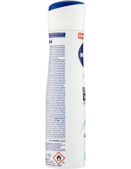 nivea deodorante spray - 150ml - black & white invisible fresh - non macchia: tuttocasashop.live: igiene e cura della persona