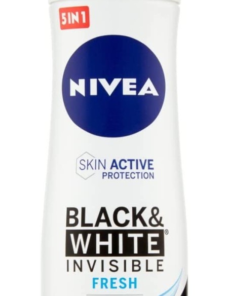 nivea deodorante spray - 150ml - black & white invisible fresh - non macchia: tuttocasashop.live: igiene e cura della persona