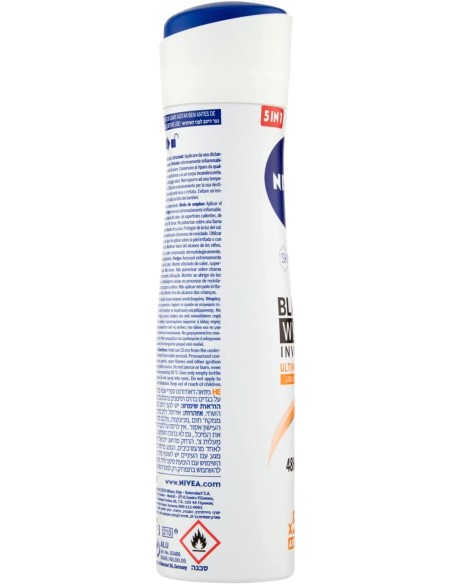 nivea deodorante spray - 150ml - black & white - ultimate impact: tuttocasashop.live: igiene e cura della persona