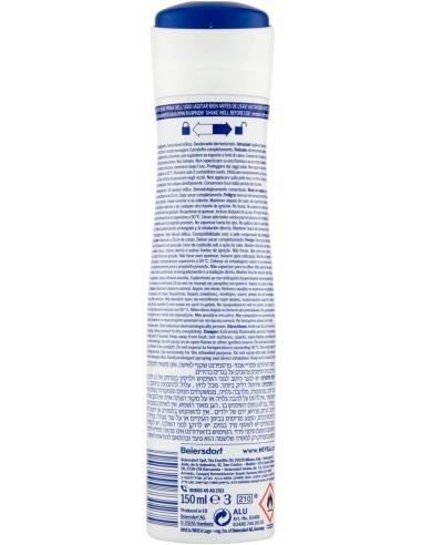nivea deodorante spray - 150ml - black & white - ultimate impact: tuttocasashop.live: igiene e cura della persona