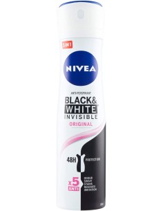nivea deodorante spray - 150ml - black & white - original - non macchia: tuttocasashop.live: igiene e cura della persona
