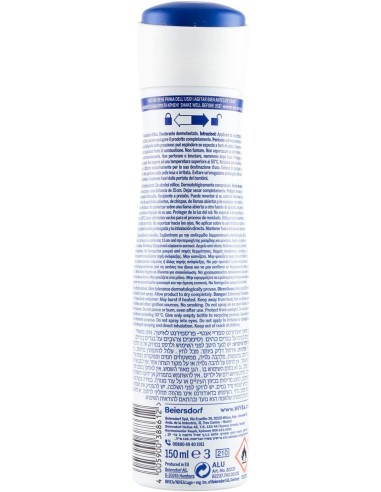 nivea deodorante spray - 150ml - black & white - original - non macchia: tuttocasashop.live: igiene e cura della persona