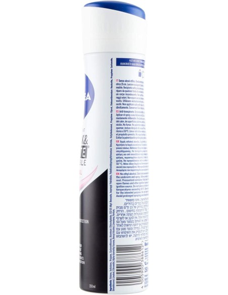 nivea deodorante spray - 150ml - black & white - original - non macchia: tuttocasashop.live: igiene e cura della persona