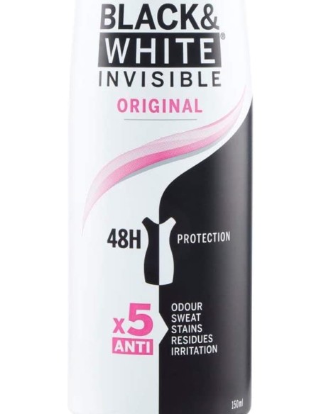 nivea deodorante spray - 150ml - black & white - original - non macchia: tuttocasashop.live: igiene e cura della persona