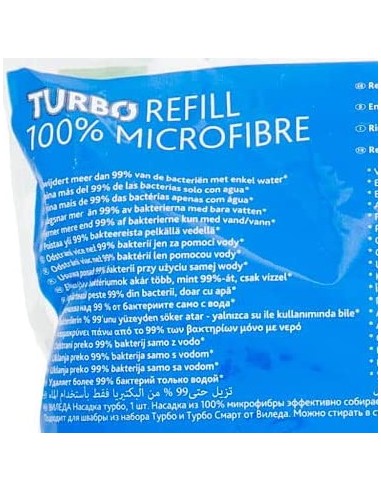 vileda turbo smart ricambio mop microfibra lavapavimenti sistema rotante: tuttocasashop.live: pulizia e cura della casa