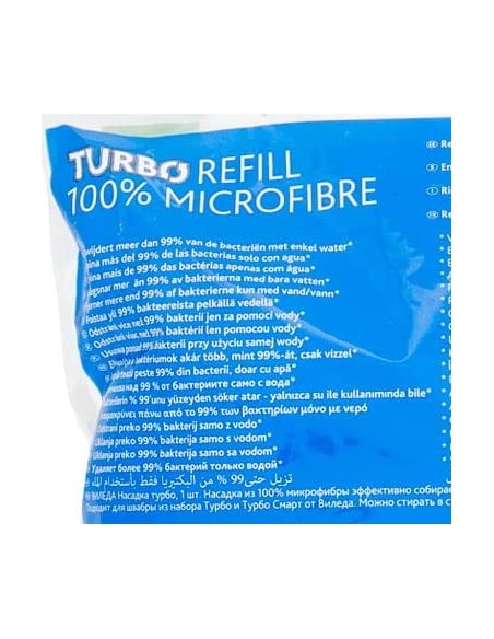 vileda turbo smart ricambio mop microfibra lavapavimenti sistema rotante: tuttocasashop.live: pulizia e cura della casa
