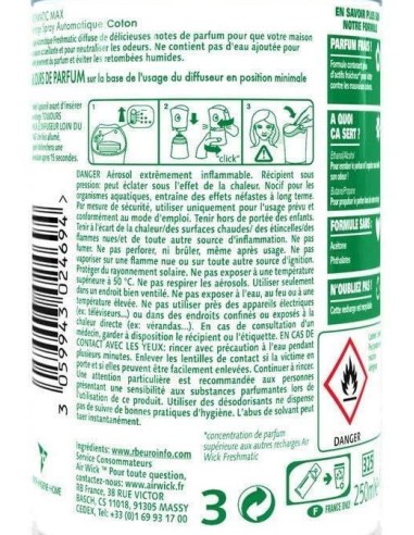 air wick fresh matic 250ml - ricarica per diffusore - coton: tuttocasashop.live: pulizia e cura della casa