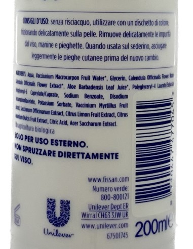 fissan piccolo mio - acqua micellare - 250ml - con bio ingredienti: tuttocasashop.live: igiene e cura della persona