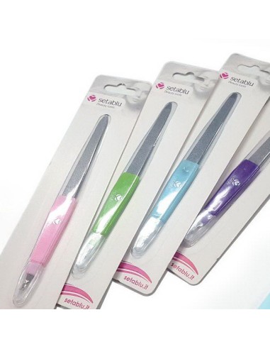 setablu lima per unghie in metallo con leva cuticole - colori assortiti: tuttocasashop.live: igiene e cura della persona