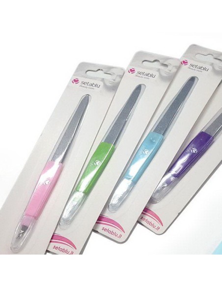 setablu lima per unghie in metallo con leva cuticole - colori assortiti: tuttocasashop.live: igiene e cura della persona