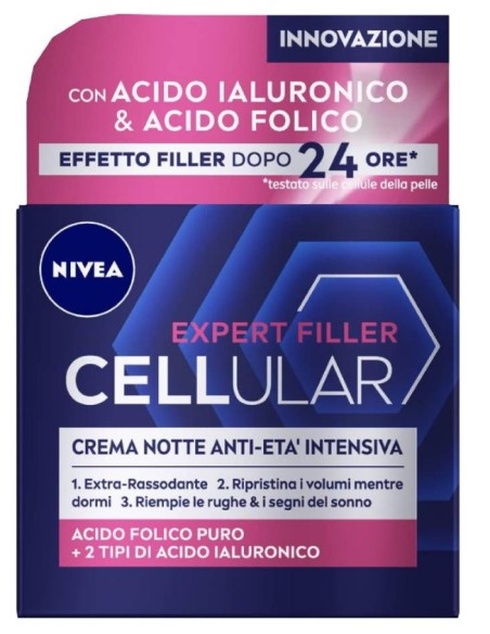 nivea crema viso 50ml - cellular anti-age - notte - rinnovatore giovinezza: tuttocasashop.live: igiene e cura della persona