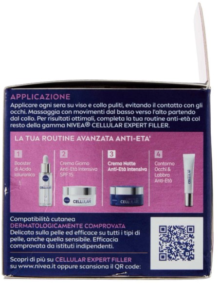 nivea crema viso 50ml - cellular anti-age - notte - rinnovatore giovinezza: tuttocasashop.live: igiene e cura della persona
