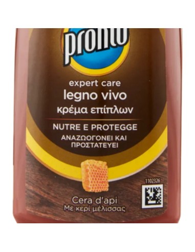 pronto legnovivo crema - 200ml - con cera d'api - nutre e protegge il legno: tuttocasashop.live: pulizia e cura della casa