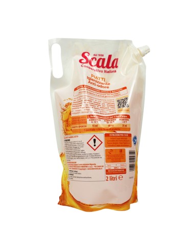 scala detersivo liquido per piatti a mano - ecoricarica da 2 litri - agrumi: tuttocasashop.live: pulizia e cura della casa
