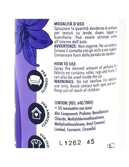 sweet home essenza profumante ambiente e tessuti 250ml - lavanda: tuttocasashop.live: pulizia e cura della casa