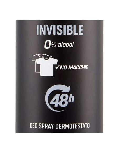 vidal deodorante spray - 150ml - for men invisible 48h 0% alcool no macchie: tuttocasashop.live: igiene e cura della persona
