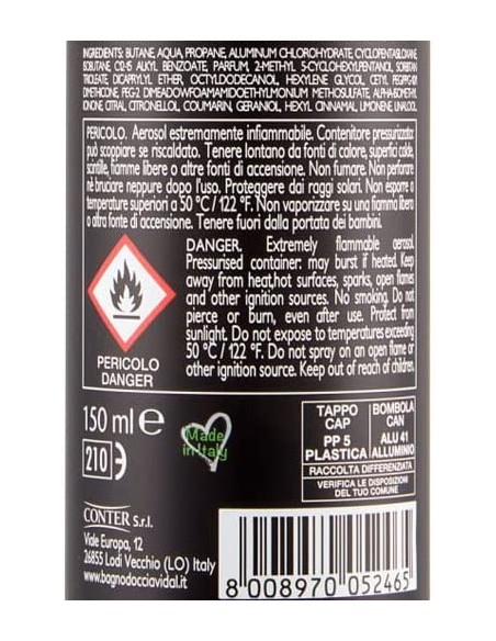 vidal deodorante spray - 150ml - for men invisible 48h 0% alcool no macchie: tuttocasashop.live: igiene e cura della persona